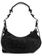 Balenciaga Le Cagole XS Lambskin Shoulder Bag Black