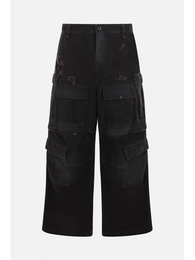 Balenciaga Cargo Straight Pants Black