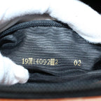 FENDI Zucca Canvas Hand Bag Black Brown53345