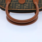 FENDI Zucca Canvas Hand Bag Black Brown53345
