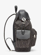 Fendi Drive FF Logo Backpack Black