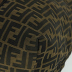 FENDI Zucca Canvas Boston Bag Black Brown53373