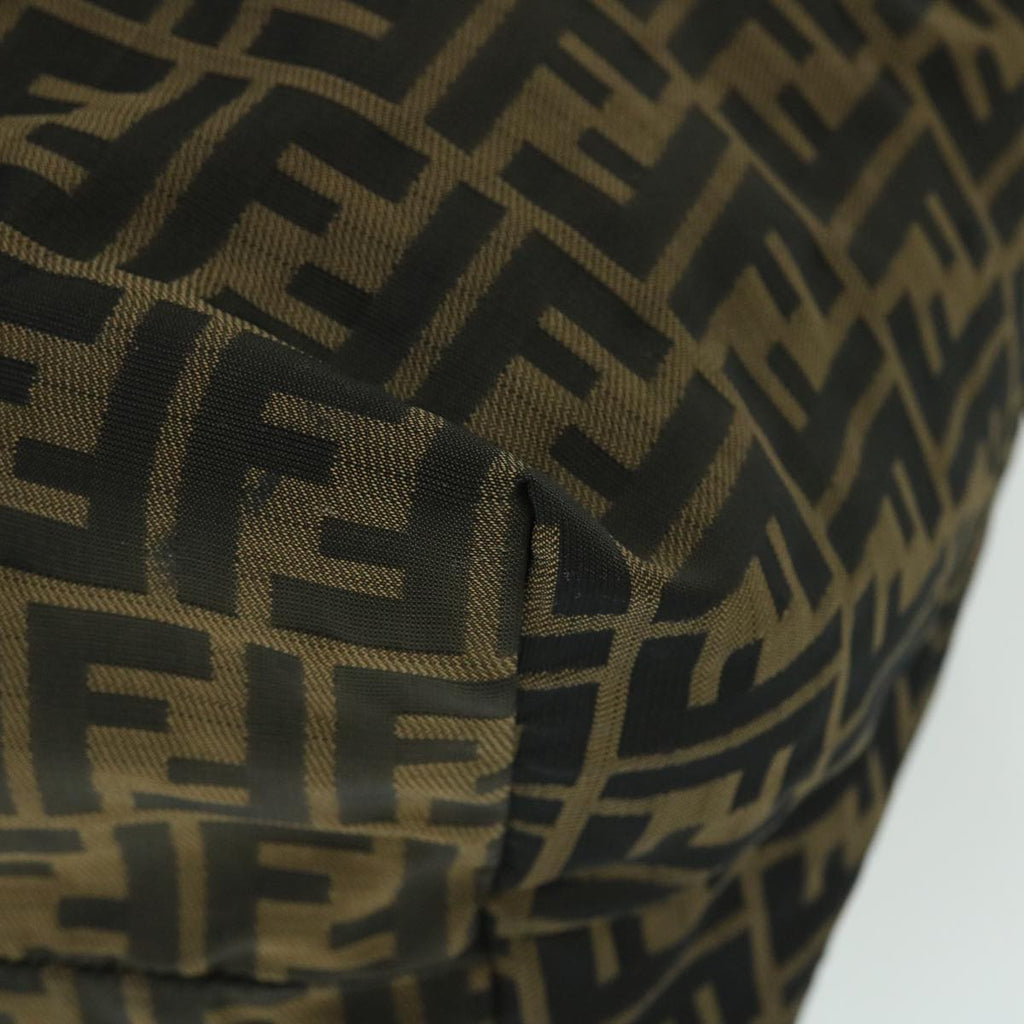 FENDI Zucca Canvas Boston Bag Black Brown53373