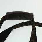 FENDI Zucca Canvas Boston Bag Black Brown53373