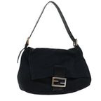 FENDI Mamma Baguette Shoulder Bag Nylon Black53376