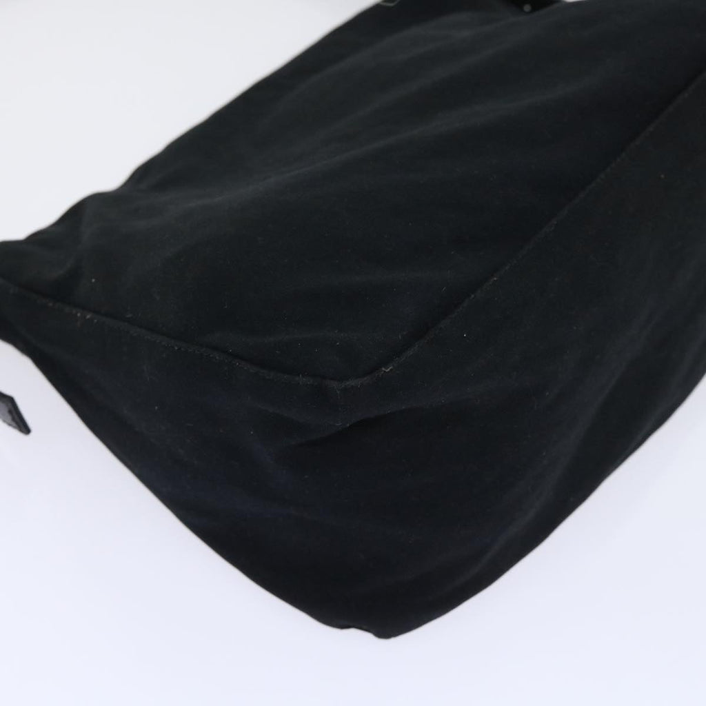 FENDI Mamma Baguette Shoulder Bag Nylon Black53376