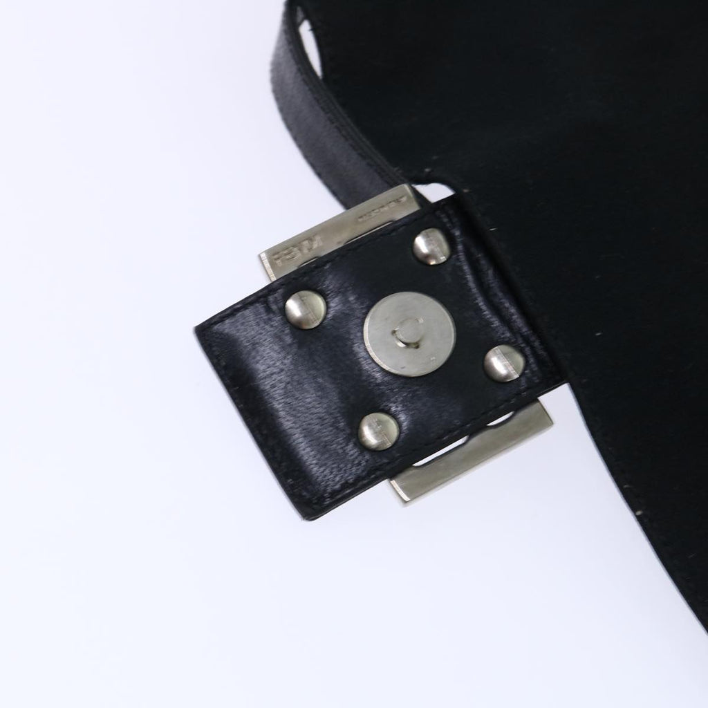 FENDI Mamma Baguette Shoulder Bag Nylon Black53376