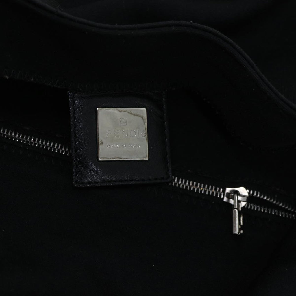 FENDI Mamma Baguette Shoulder Bag Nylon Black53376