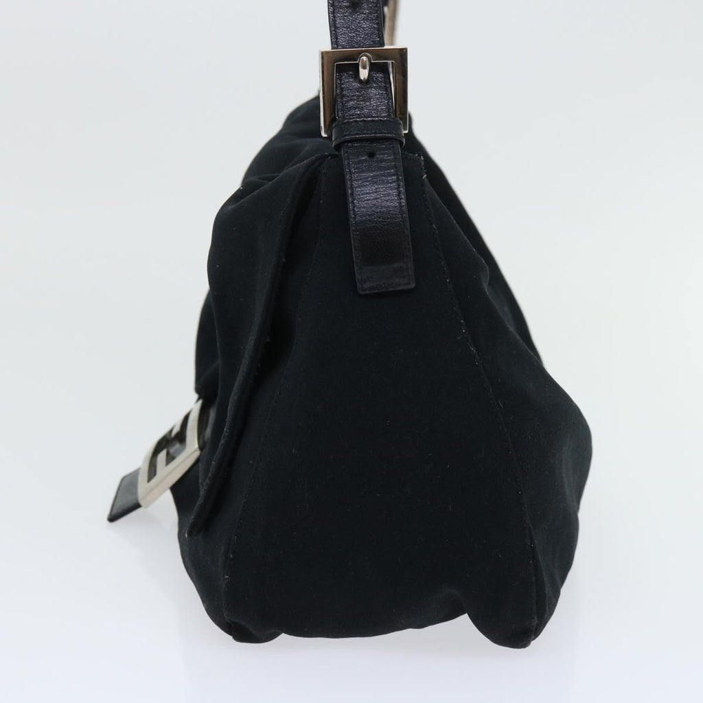 FENDI Mamma Baguette Shoulder Bag Nylon Black53376