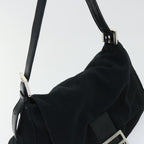 FENDI Mamma Baguette Shoulder Bag Nylon Black53376
