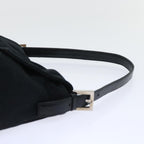 FENDI Mamma Baguette Shoulder Bag Nylon Black53376