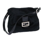 FENDI Mamma Baguette Shoulder Bag Nylon Black53377
