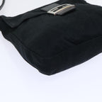 FENDI Mamma Baguette Shoulder Bag Nylon Black53377