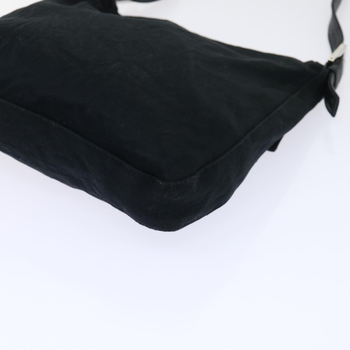 FENDI Mamma Baguette Shoulder Bag Nylon Black53377