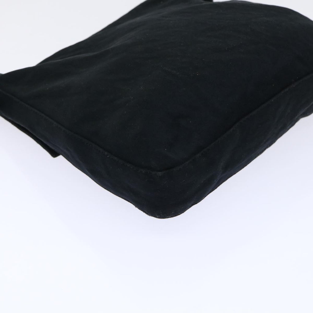 FENDI Mamma Baguette Shoulder Bag Nylon Black53377