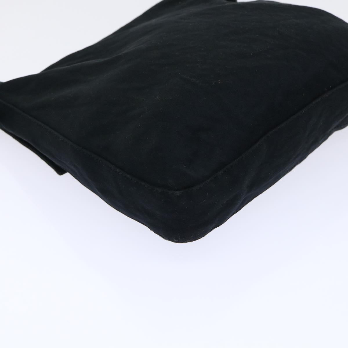 FENDI Mamma Baguette Shoulder Bag Nylon Black53377