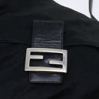FENDI Mamma Baguette Shoulder Bag Nylon Black53377