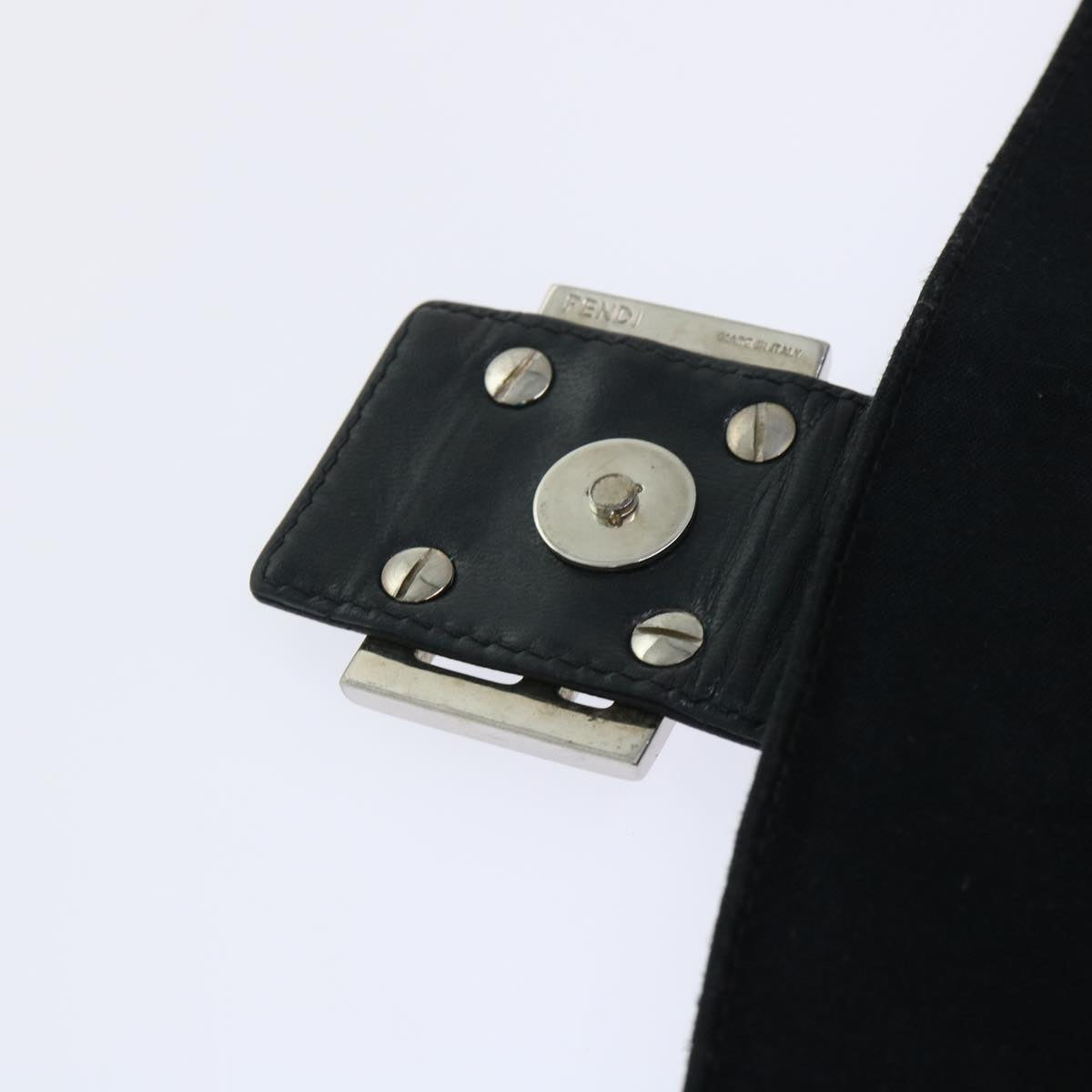 FENDI Mamma Baguette Shoulder Bag Nylon Black53377