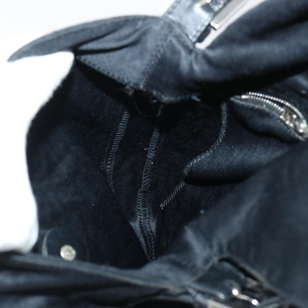 FENDI Mamma Baguette Shoulder Bag Nylon Black53377