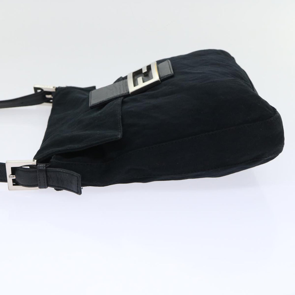 FENDI Mamma Baguette Shoulder Bag Nylon Black53377