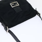 FENDI Mamma Baguette Shoulder Bag Nylon Black53377