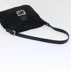 FENDI Mamma Baguette Shoulder Bag Nylon Black53377