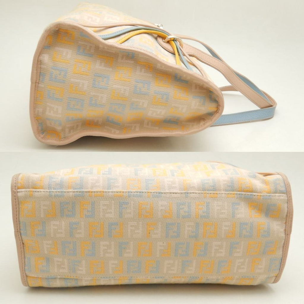 Fendi  Canvas Leather Tote Bag ()