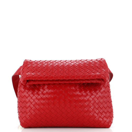 Bottega Veneta Fold Crossbody Bag Intrecciato Nappa Small