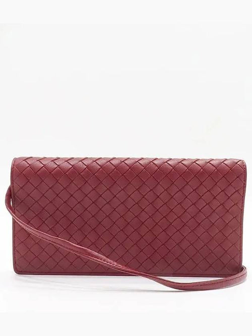 Bottega Veneta 598290 Red Intrecciato WOC Mini Cross Bag