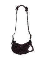 Balenciaga Le Cargol Fabric Shoulder Bag Black