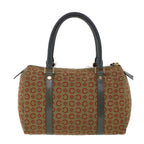 CELINE C Macadam Canvas Hand Bag Leather Khaki  53734