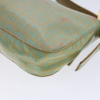 FENDI Zucchino Canvas Mamma Baguette Shoulder Bag Enamel Light Blue53741