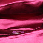 FENDI Mamma Baguette Hand Bag Leather Beige Purple53742