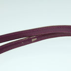 FENDI Mamma Baguette Hand Bag Leather Beige Purple53742