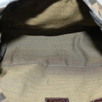 FENDI Zucca Canvas Mamma Baguette Shoulder Bag Black Brown53745