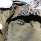 FENDI Zucca Canvas Mamma Baguette Shoulder Bag Black Brown53745