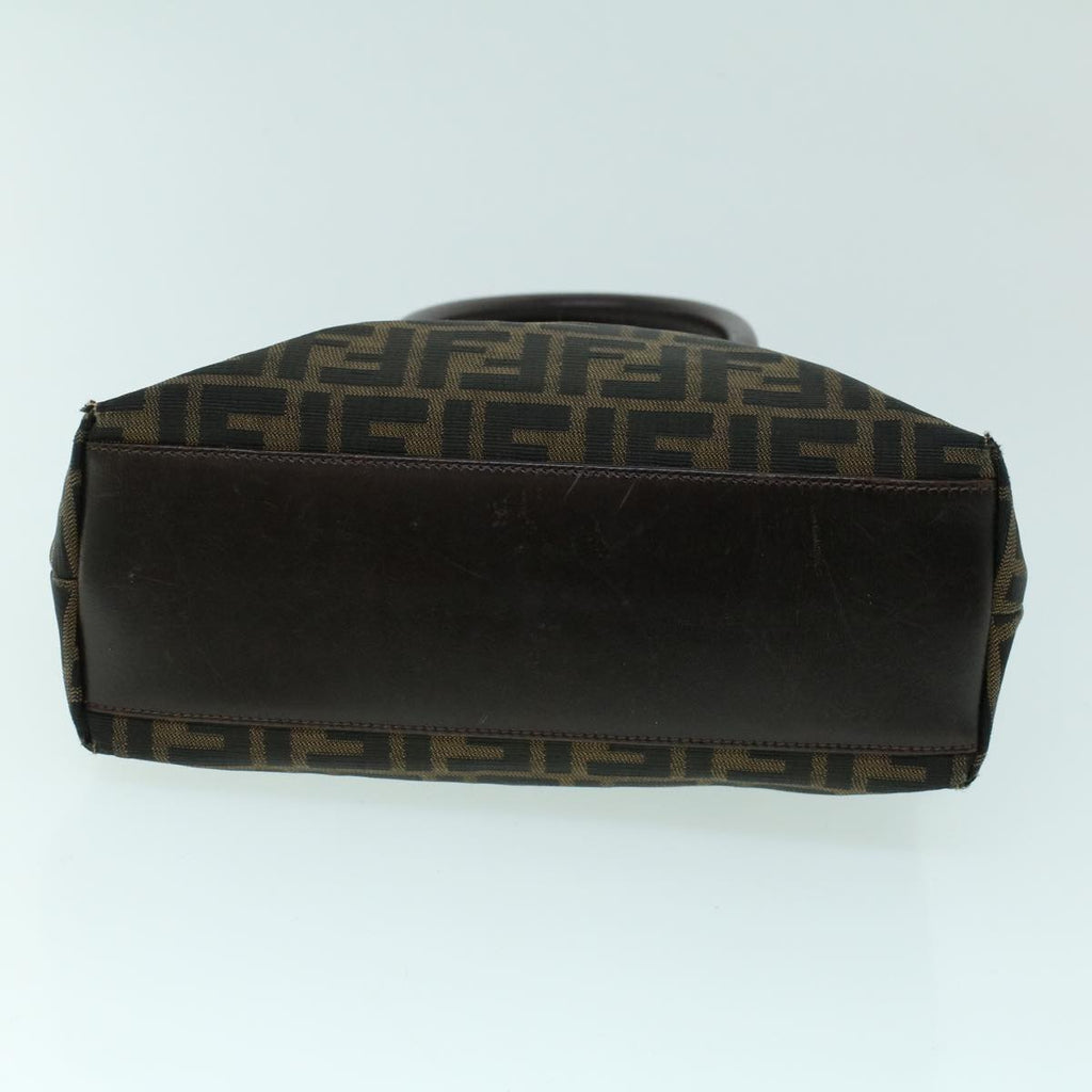 FENDI Zucca Canvas Hand Bag Brown53776