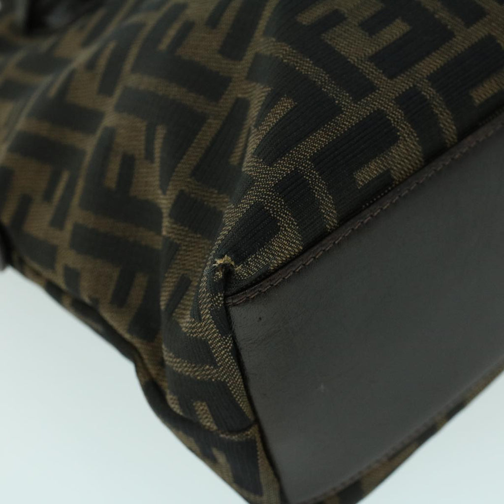 FENDI Zucca Canvas Hand Bag Brown53776