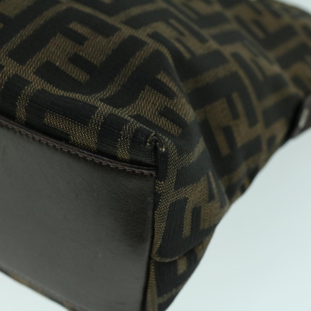 FENDI Zucca Canvas Hand Bag Brown53776