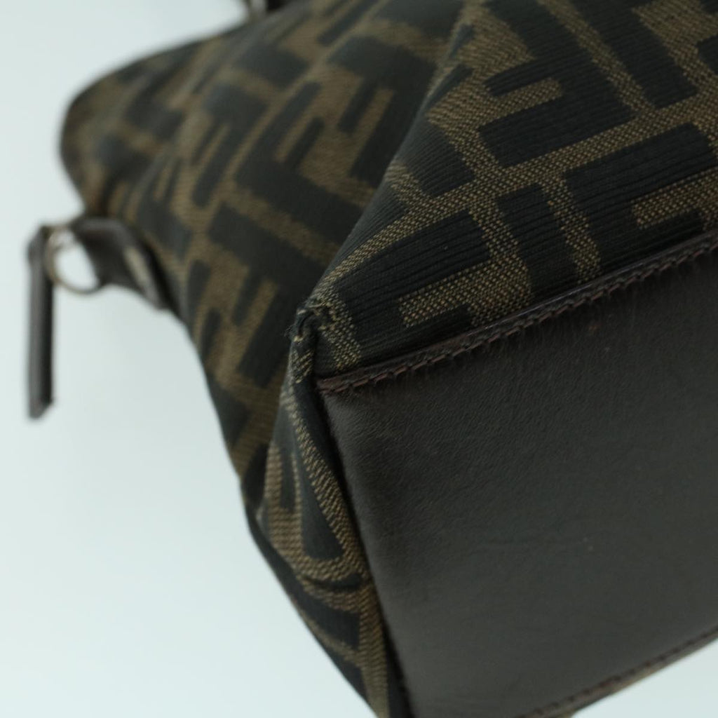 FENDI Zucca Canvas Hand Bag Brown53776
