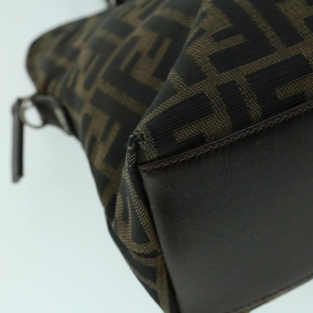 FENDI Zucca Canvas Hand Bag Brown53776