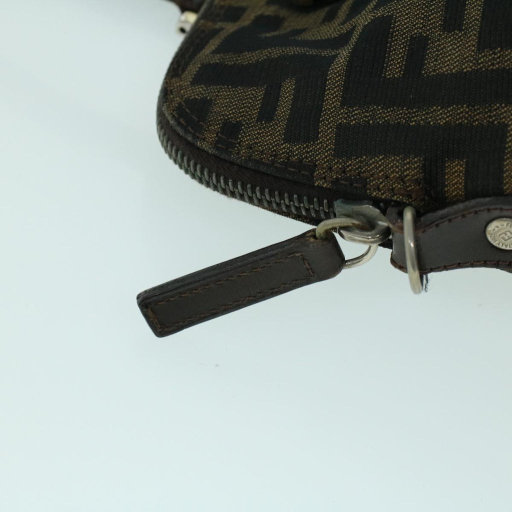 FENDI Zucca Canvas Hand Bag Brown53776