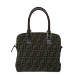 FENDI Zucca Canvas Hand Bag Brown53776