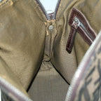 FENDI Zucca Canvas Hand Bag Brown53776