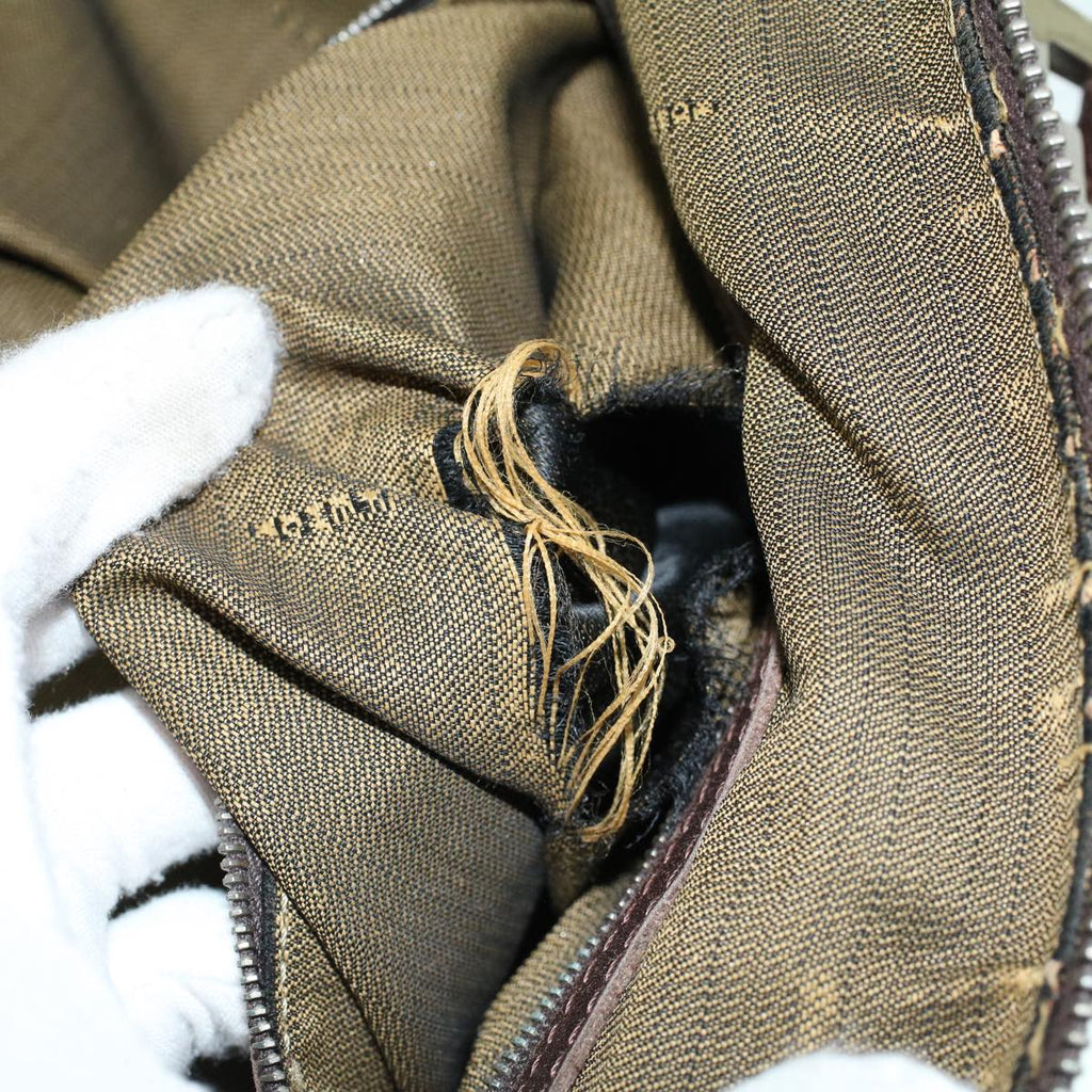 FENDI Zucca Canvas Hand Bag Brown53776