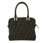 FENDI Zucca Canvas Hand Bag Brown53776