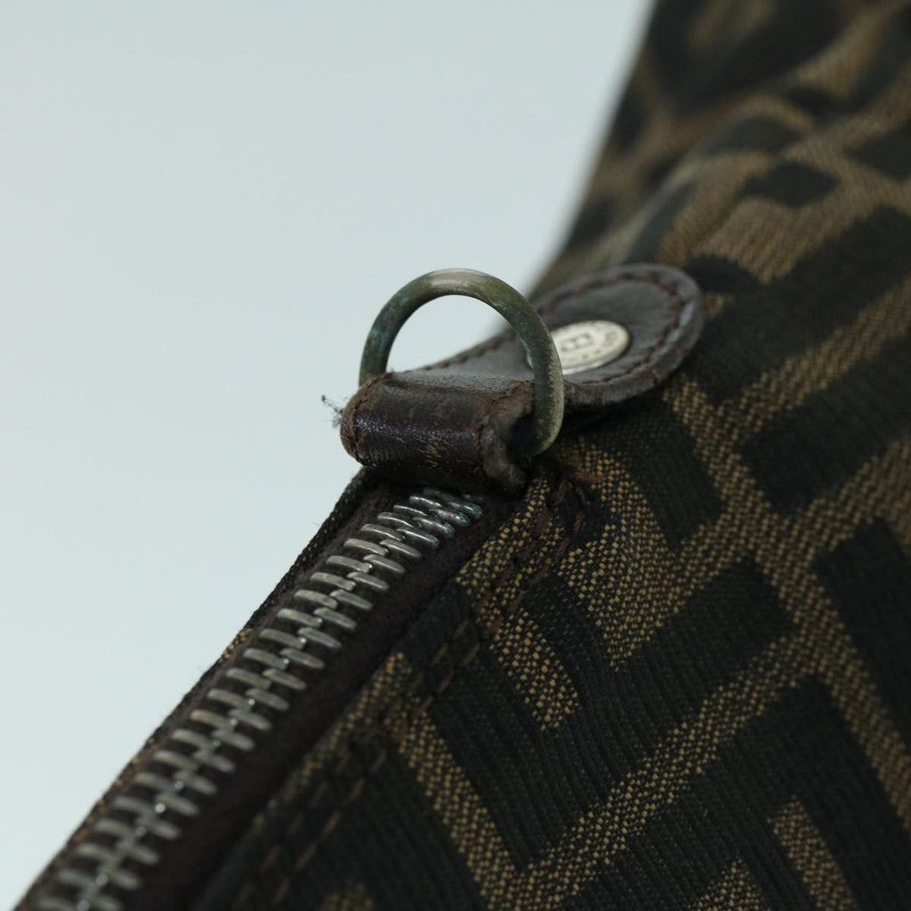 FENDI Zucca Canvas Hand Bag Brown53776