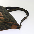 FENDI Zucca Canvas Shoulder Bag Nylon Brown53796