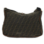 FENDI Zucca Canvas Shoulder Bag Nylon Brown53796