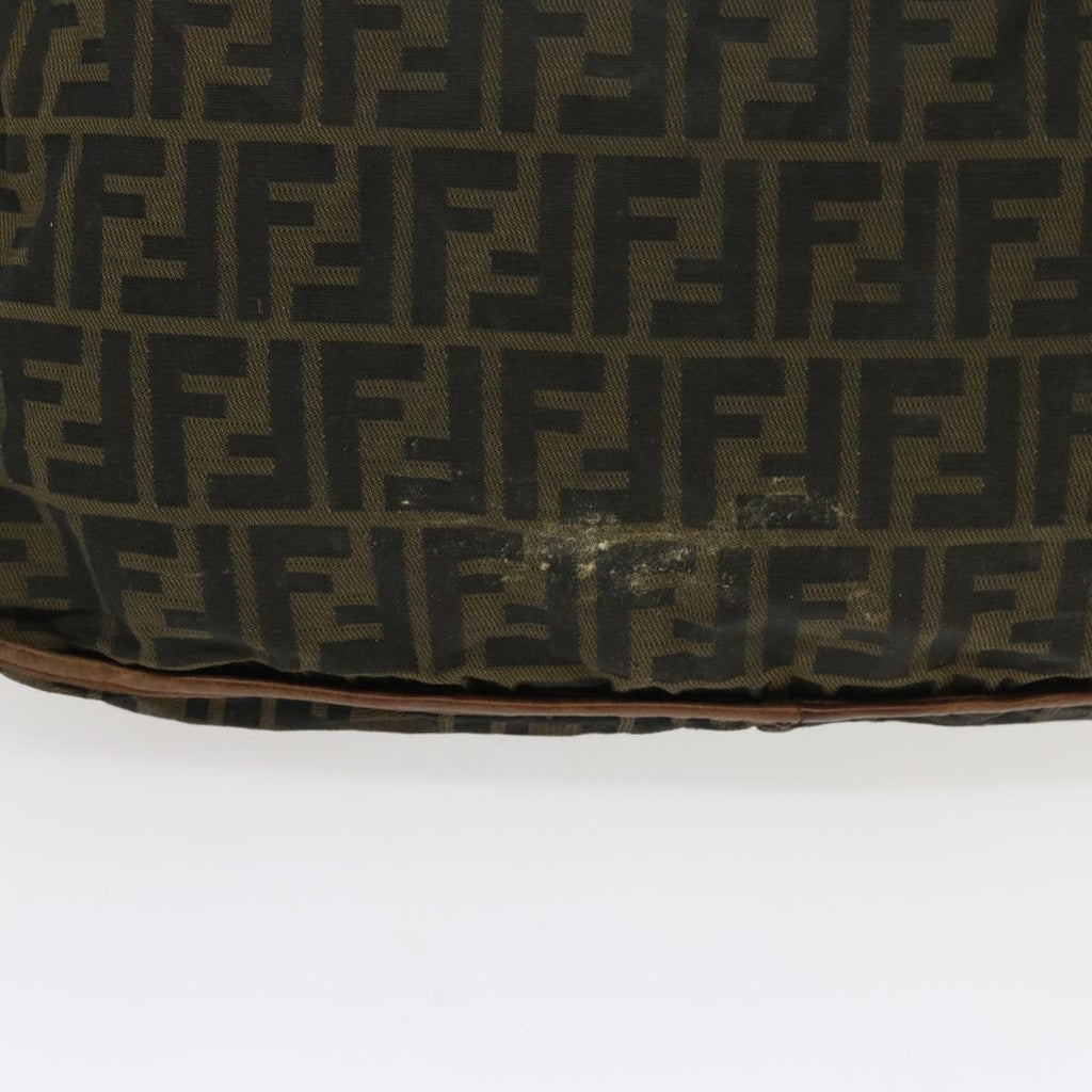 FENDI Zucca Canvas Shoulder Bag Nylon Brown53796